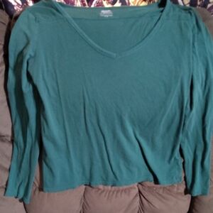 Women's Teal Long Sleeve Top